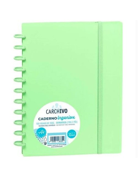 Cahier Carchivo Ingeniox Vert clair A4 | Tienda24 Tienda24.eu