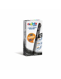 Caneta MP Preto Tinta apagável 0,7 mm (12 Unidades) | Tienda24 Tienda24.eu