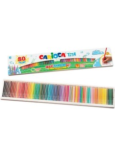 Colouring pencils Carioca Tita Multicolour 80 Pieces by Carioca, Drawing materials - Ref: S8403521, Price: €20.03, Discount: %