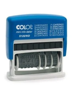 Stamp Colop S120/WD 4 x 42 mm Date Blue by Colop, Stamps and stamping materials - Ref: S8403608, Price: €22.07, Discount: %