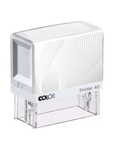 Stamp Colop Printer 40 White Blue by Colop, Stamps and stamping materials - Ref: S8403701, Price: €13.98, Discount: %