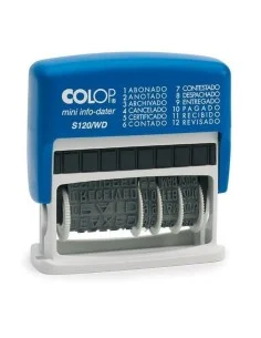 Timbre Colop S120/WD Date 4 x 42 mm Bleu de Colop, Timbres et matériaux pour timbres - Ref: S8403717, Precio: €22.07, Descuen...