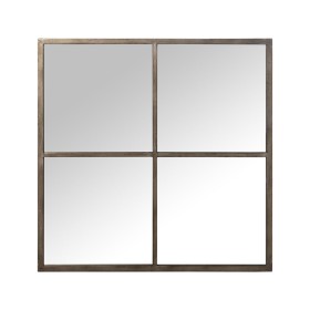 Specchio da parete Alexandra House Living Champagne Metallo Finestra 7 x 80 x 80 cm di Alexandra House Living, Specchi da par...