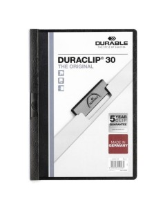 Carpeta Portafolios Durable Duraclip 30 Rojo Transparente A4 25 Piezas | Tienda24 Tienda24.eu