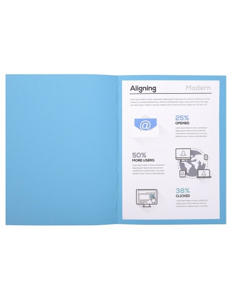 Subfolder Exacompta Forever Blue A4 100 Pieces | Tienda24 Tienda24.eu