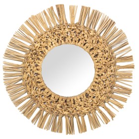 Wall mirror Alexandra House Living Natural Fibre 27 x 44 x 43 cm Circular by Alexandra House Living, Wall-Mounted Mirrors - R...