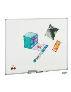 Magnetisches Whiteboard mit Marker Weiß Aluminium 20 x 30 cm (12 Stück) | Tienda24 Tienda24.eu