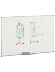 Pizarra magnética Nobo Fucsia 58,5 x 43 cm Blanco | Tienda24 Tienda24.eu