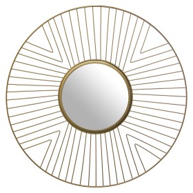 Wall mirror Alexandra House Living Golden Metal 50 x 1,2 cm Circular by Alexandra House Living, Wall-Mounted Mirrors - Ref: D...