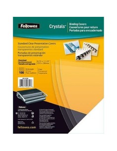 Cover Fellowes 100 Units Binding Blue A4 polypropylene | Tienda24 Tienda24.eu