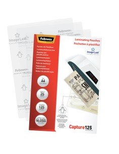 Capas de plastificar Fellowes 25 Unidades Transparente A4 de Fellowes, Capas para plastificar - Ref: S8407262, Precio: €12.44...