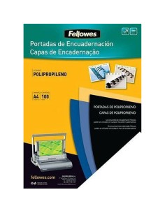 Copertura Fellowes 54772 100 Unità Rilegatura Nero A4 polipropilene da Fellowes, Copertine per rilegatrici - Ref: S8407285, P...