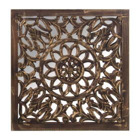 Retable décoratif Alexandra House Living Marron Bois 6 x 59 x 58 cm de Alexandra House Living, Sculptures - Réf : D1622795, P...