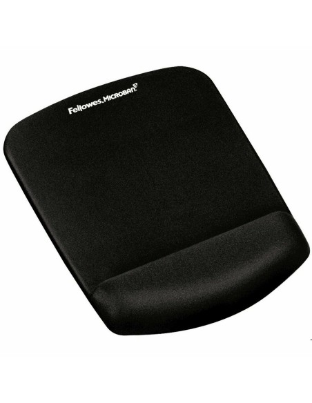 Mat with Wrist Rest Fellowes Black | Tienda24 Tienda24.eu