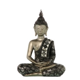 Decorative Figure Alexandra House Living Black Silver Plastic Buddha 15 x 26 x 36 cm by Alexandra House Living, Collectables ...