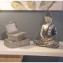 Deko-Figur Alexandra House Living Schwarz Silberfarben Kunststoff Buddha 15 x 26 x 36 cm von Alexandra House Living, Sammlers...