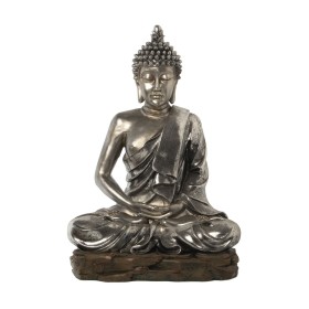 Statua Decorativa Alexandra House Living Argentato Plastica Buddha 32 x 52 x 71 cm di Alexandra House Living, Oggetti da coll...