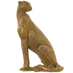 Decorative Figure Alexandra House Living Golden Plastic Cheetah 28 x 28 x 41 cm by Alexandra House Living, Collectables - Ref...