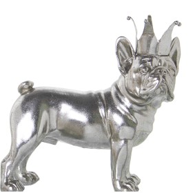 Decorative Figure Alexandra House Living Silver Plastic Dog Crown 14 x 26 x 25 cm by Alexandra House Living, Collectables - R...