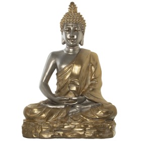 Deko-Figur Alexandra House Living Gold Silberfarben Kunststoff Buddha 60 x 93 x 138 cm von Alexandra House Living, Sammlerstü...