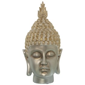 Busto Alexandra House Living Plastica Dorato Buddha 19 x 19 x 35 cm di Alexandra House Living, Sculture - Rif: D1622858, Prez...