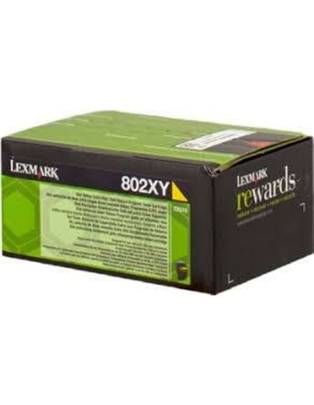 Toner Lexmark 802XY Jaune | Tienda24 Tienda24.eu