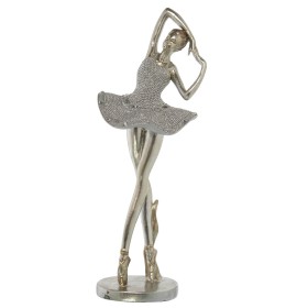 Statua Decorativa Alexandra House Living Argentato Plastica Ballerina 16 x 16 x 40 cm di Alexandra House Living, Oggetti da c...