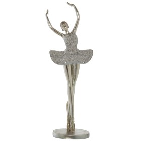 Statua Decorativa Alexandra House Living Argentato Plastica Ballerina 15 x 18 x 45 cm di Alexandra House Living, Oggetti da c...