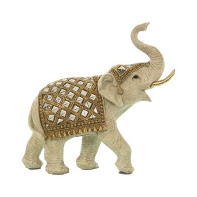 Figura Decorativa Alexandra House Living Branco Plástico Elefante 13 x 26 x 24 cm de Alexandra House Living, Colecionáveis - ...