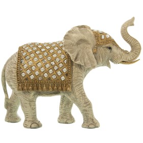 Figura Decorativa Alexandra House Living Blanco Plástico Elefante 18 x 37 x 31 cm de Alexandra House Living, Coleccionables -...