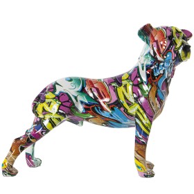 Figura Decorativa Alexandra House Living Multicolor Plástico Cão 13 x 29 x 26 cm de Alexandra House Living, Colecionáveis - R...