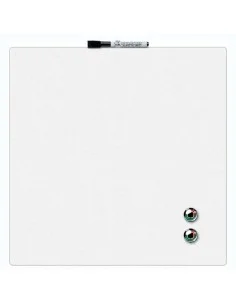 Magnetisches Whiteboard mit Marker Weiß Aluminium 20 x 30 cm (12 Stück) | Tienda24 Tienda24.eu