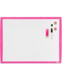 Pizarra magnética Nobo Fucsia 58,5 x 43 cm Blanco | Tienda24 Tienda24.eu