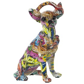 Figura Decorativa Alexandra House Living Multicolor Plástico Perro Auriculares 14 x 26 x 19 cm de Alexandra House Living, Col...