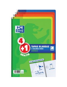 Caderno ENRI Vermelho 21,5 x 15,5 cm (5 Unidades) | Tienda24 Tienda24.eu