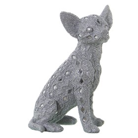 Decorative Figure Alexandra House Living Silver Plastic Dog 14 x 18 x 27 cm Mirrors by Alexandra House Living, Collectables -...