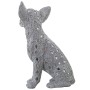 Deko-Figur Alexandra House Living Silberfarben Kunststoff Hund 14 x 18 x 27 cm Spiegel von Alexandra House Living, Sammlerstü...