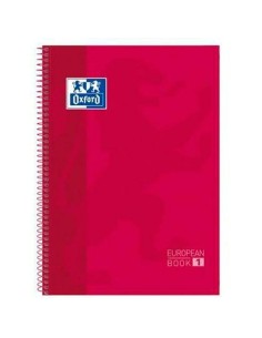 Quaderno Oxford European Book Rosso A4 5 Pezzi da Oxford, Blocchi spiralati - Ref: S8414367, Precio: 17,96 €, Descuento: %