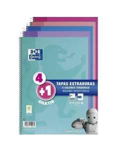 Notebook Oxford Multicolour Din A4 5 Pieces 80 Sheets by Oxford, Wirebound Notebooks - Ref: S8414378, Price: 17,11 €, Discoun...