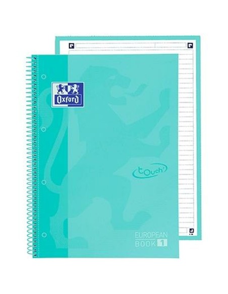 Notebook Oxford European Book School Mint A4 5 Pieces | Tienda24 Tienda24.eu