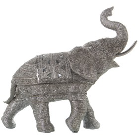 Figura Decorativa Alexandra House Living Prateado Plástico Elefante 18 x 40 x 36 cm de Alexandra House Living, Colecionáveis ...