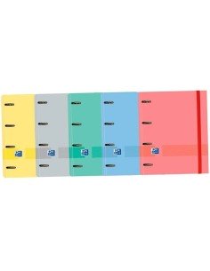 Ring binder Carchivo Pastel Blue Din A4 5 Pieces 32 x 27 x 3 cm | Tienda24 Tienda24.eu