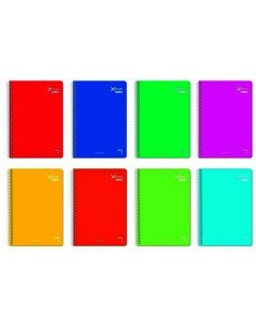 Caderno Pacsa Basic Multicolor Quarto 10 Peças 80 Folhas | Tienda24 Tienda24.eu