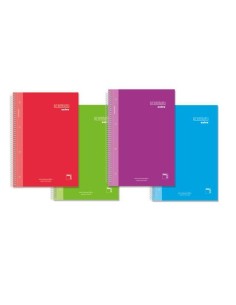 Caderno Pacsa Plastipac Multicolor Din A4 5 Peças 80 Folhas | Tienda24 Tienda24.eu