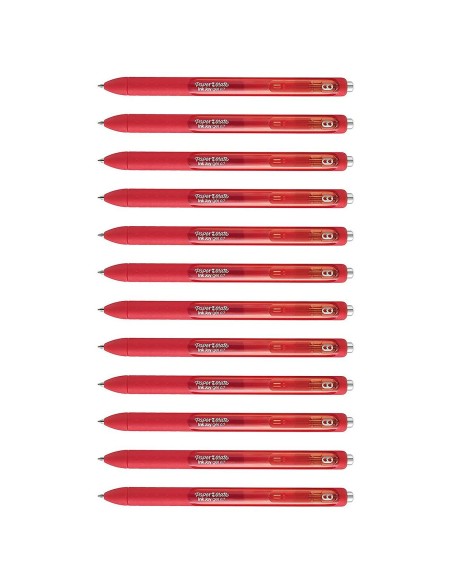 Stylo gel Paper Mate InkJoy Gel Rouge 12 Unités | Tienda24 Tienda24.eu