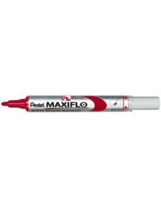 marqueur craie liquide Pentel Maxiflo MWL-5S Rouge (12 Pièces) de Pentel, Marqueurs pour tableaux blancs - Ref: S8414978, Pre...