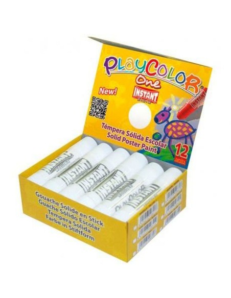 Tempera Playcolor Basic One Solid White 12 Pieces | Tienda24 Tienda24.eu