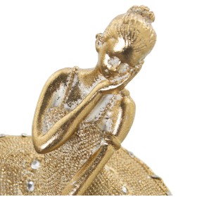 Decorative Figure Alexandra House Living Golden Acrylic Plastic Melamin Ballerina 10 x 10 x 30 cm by Alexandra House Living, ...