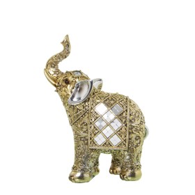 Decorative Figure Alexandra House Living Golden Plastic Elephant 10 x 18 x 24 cm Mirrors by Alexandra House Living, Collectab...