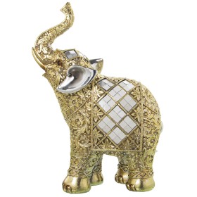 Figura Decorativa Alexandra House Living Dorado Plástico Elefante 13 x 22 x 30 cm Espejos de Alexandra House Living, Coleccio...